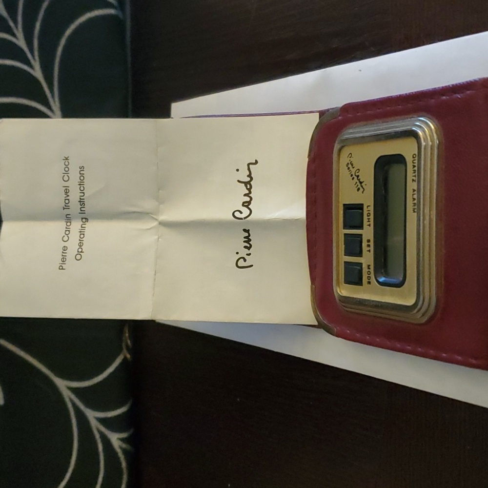 Pierre Cardin Travel Alarm Clock